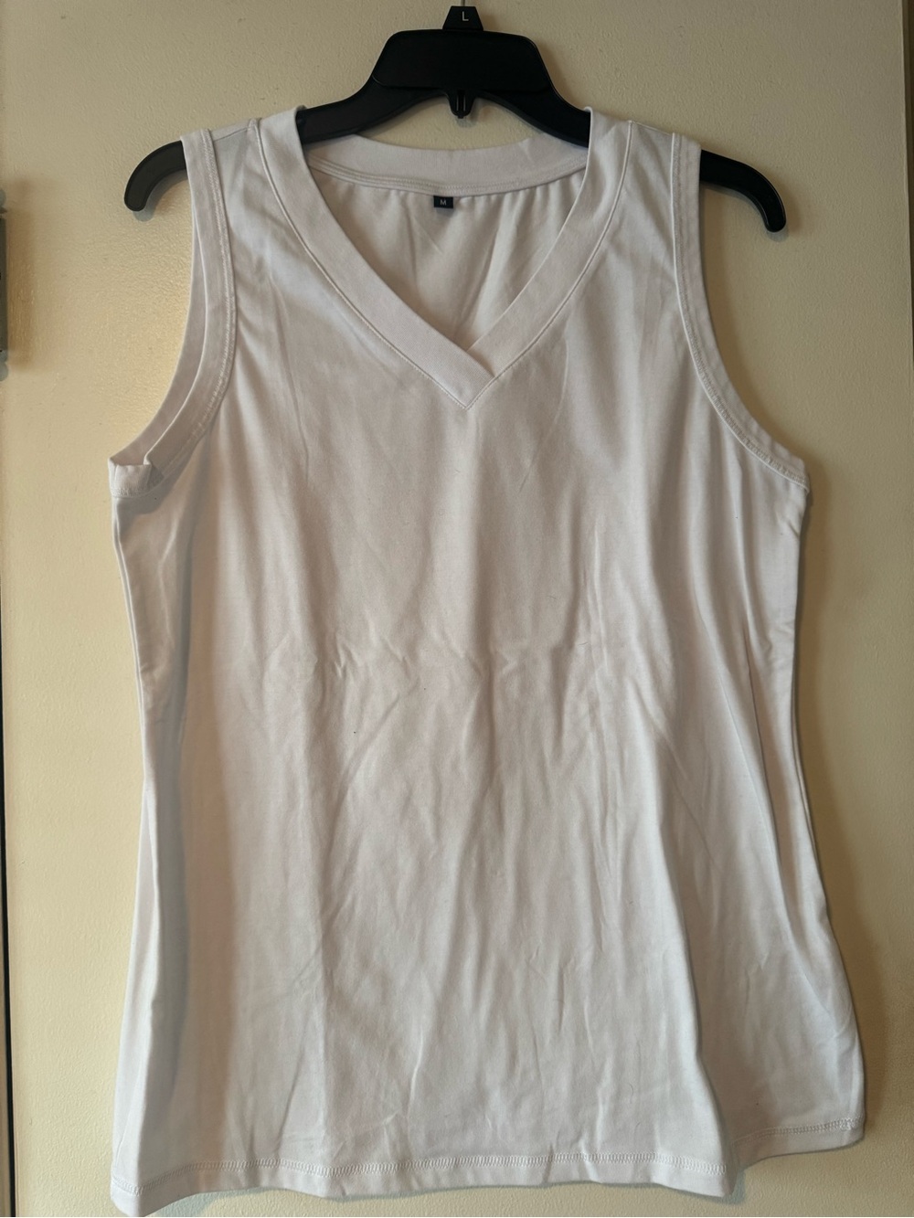 Classic Women’s White V-Neck Tank Top